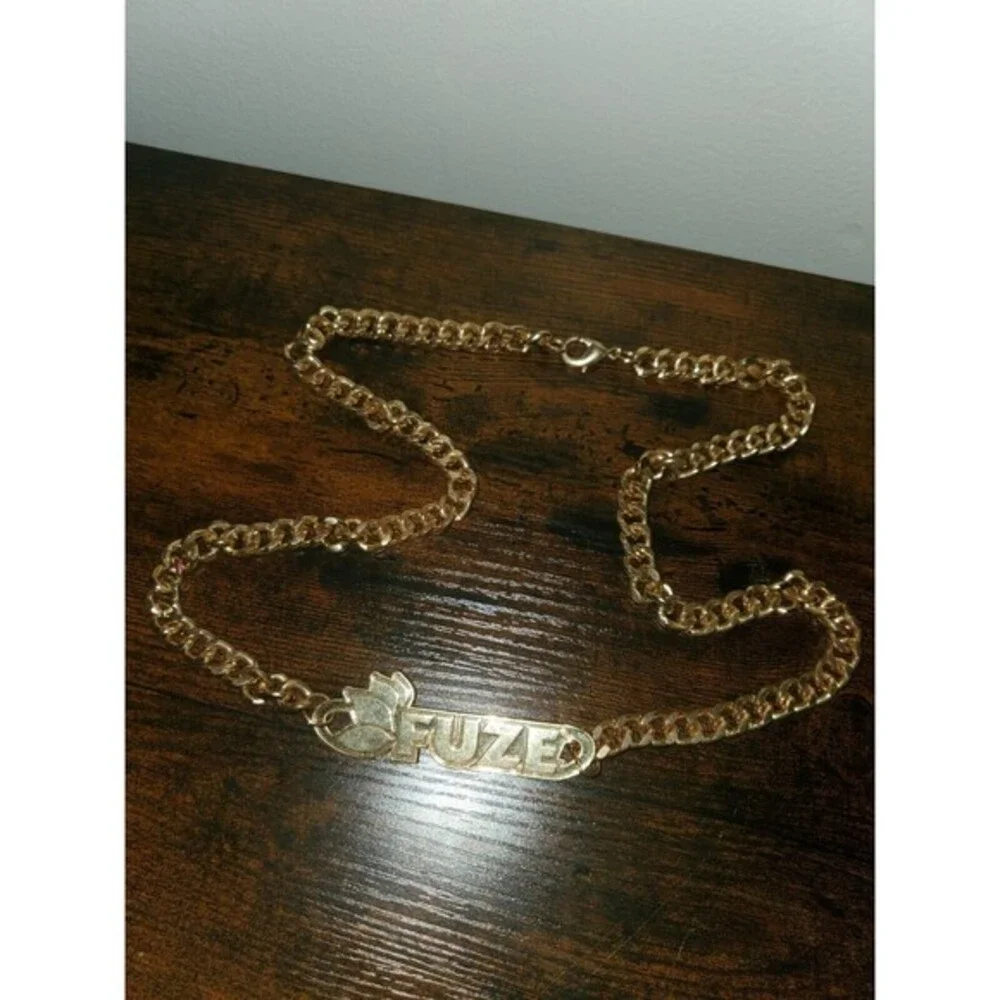 Mr T. FUZE Iced Tea Drink Promo Fake Gold Bling Logo Chain‎ Coca-Cola